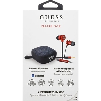 Guess Bundle In-Ear Headphones + Bluetooth Speaker