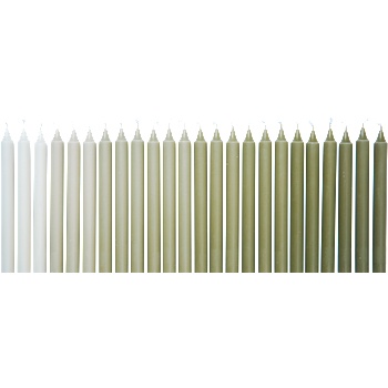 ferm LIVING LED свещи Ombre, нюанси на зелено, 24 бр (1104271955)