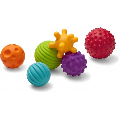 Infantino Комплект сензорни топки Infantino - Класически цветове, 6 броя (IN005209)