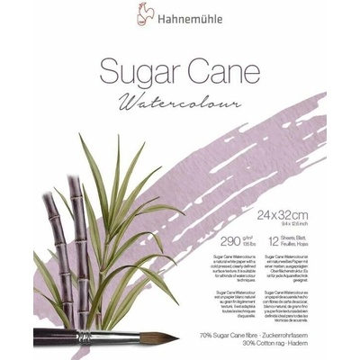 Hahnemuhle Skicár 24 x 32cm na akvarel Sugar Cane lepená väzba 290g/m2 12 listov