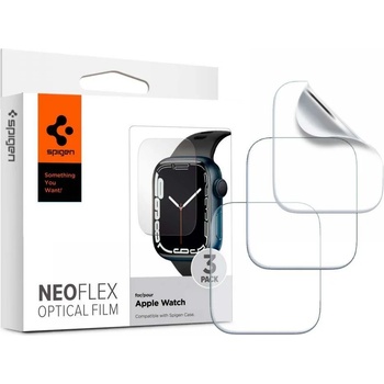 Spigen Протектор Spigen Neo Flex 3-Pack, за Apple Watch 7, 45mm, Apple Watch 4 / 5 / 6 / SE, 44mm, Clear (20220-0)