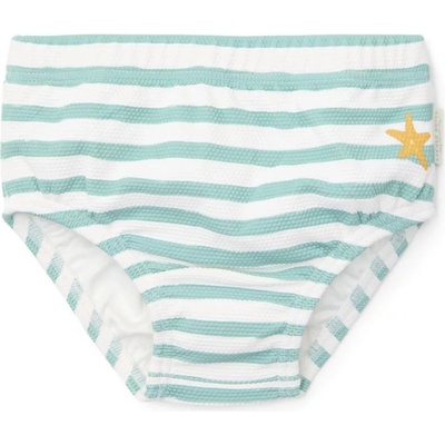LITTLE DUTCH dětské plenkové plavky Stripes Surf Blue