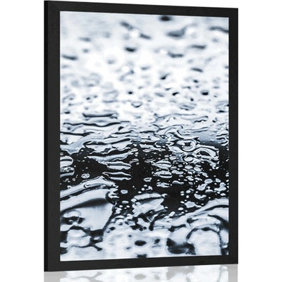 Plakát textura vody - 30x45 silver