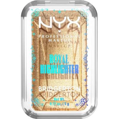 NYX Professional Makeup Bridgerton Royal Highlighter rozjasňovač 02 Light Gold 5 g