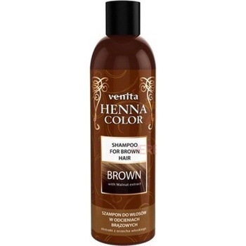 ​Henna color Shampoo henna šampón y na farbené vlasy Brown henna šampón na hnedé a tmavé vlasy 250 ml