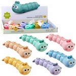LEAN Toys Riding Caterpillar Earthworm Wind-Up Toy Colors