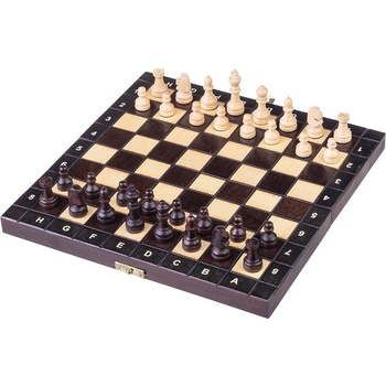 Dřevěné šachy + Vrhcáby+ dáma 3v1 velké