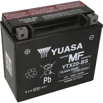 YUASA AGM 12V 18Ah left+ YTX20-BS