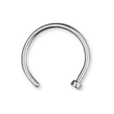 Piranha piercing Krúžok do nosa 5 ks veľkosť 0,8 x 8 mm