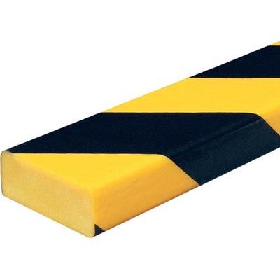 DP 10023 Varovný a ochranný profil 4 - 5x2x500 cm Čierna-Žltá