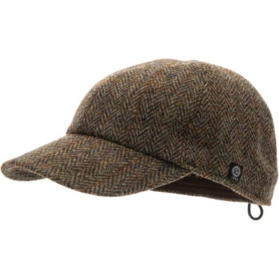 CTH Ericsson of Sweden Zimní vlněná ušní klapky Harris Tweed Green
