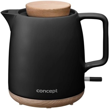 Concept RK0086 керамичен чайник 1 л, 1200 W, черен (rk0086)