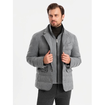 Ombre Clothing Мъжко яке с омбре облекло Ombre Clothing | Siv | МЪЖЕ | L