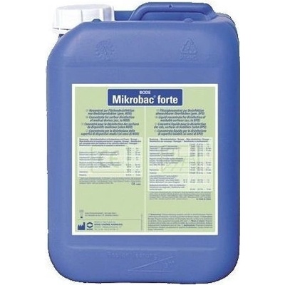 Mikrobac Forte dezinfekčný prípravok na povrchy bez obsahu aldehydov 5 l