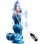 SuperLove Monster Fantasy Ultimate Thrusting Heating Vibrator with Remote Blue
