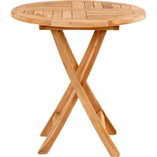 Nordic Living Teakový zahradní bistro stolek Koby 70 cm
