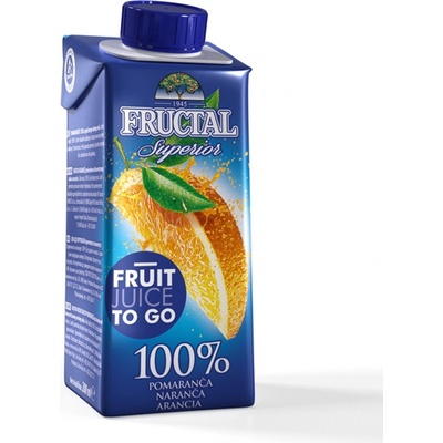 Fructal superior pomeranč 100% 200 ml
