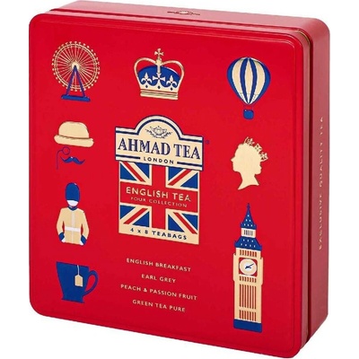 Ahmad TeaENGLISH TEA four COLLECTION výběr čajů 4 druhy x 8 alu sáčků