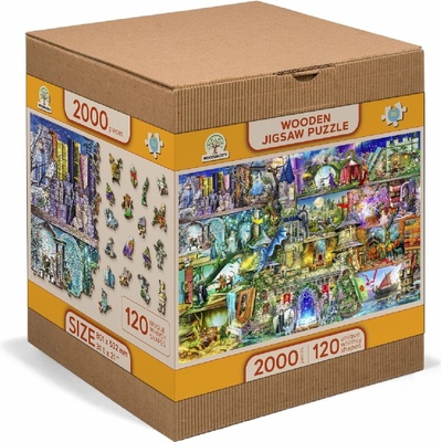 WOODEN CITY Dřevěné Byla jednou jedna pohádka 2v1 EKO 2000 dielov