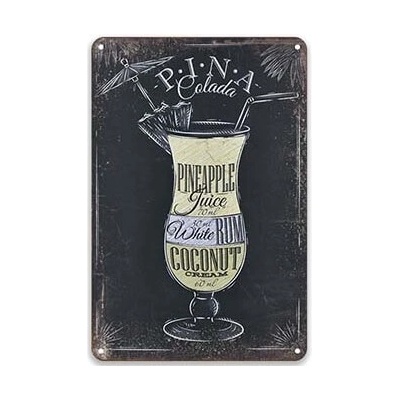 Ceduľa Cocktail Pina Colada