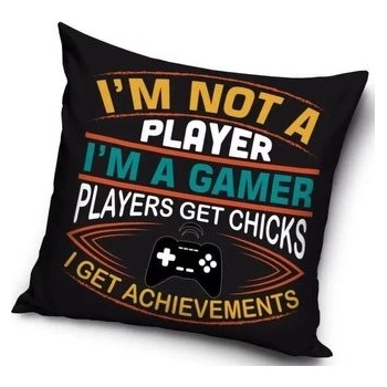 Javoli vankúš z polyesteru Gamer 40x40