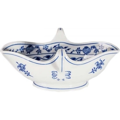 Český porcelán Cibulák Omáčník ovál. bez podst. s 2 uchy 0,55 l