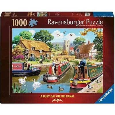 Ravensburger Пъзел Ravensburger от 1000 части - Динамичен ден на канала (12001521)