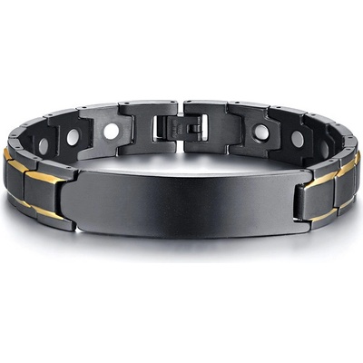 Steel Edge magnetický náramek JCFSBRM124 černá