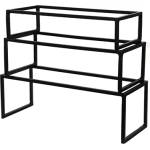 Horecano К-кт стойки за блок маса 3бр(31.5 x 13.25 x 7.5cm, 36 x 13.25 x 10cm, 41.5 x 13.25 x 12.5cm)-SG-79779(A, B, C) (0184174)