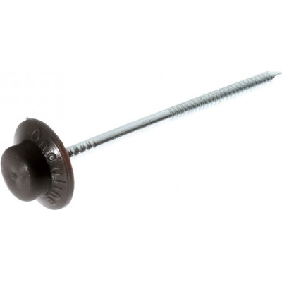 Onduline Klinec s tesniacou podložkou Monoblok, 65 mm, 2,8 mm, 100 ks, čierny, 2421CSP
