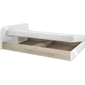 Bogdan Furniture I Легло Mod 2011 за матрак 120/190, Сонама арвен/Бял гланц