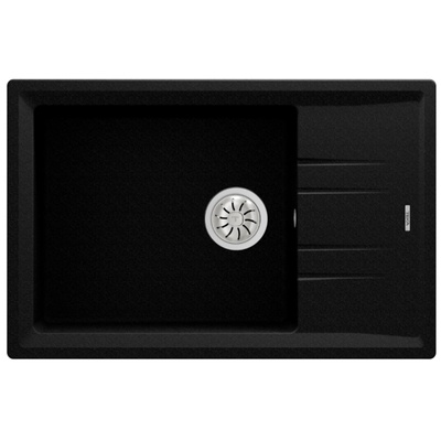 Teka Мивка Teka Stone 60 S-TG, Гранит, Обръщаема, За шкаф, 60 см, Черен металик (115330031)