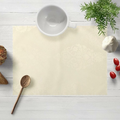 Biante Teflonové prostírání TF-104 Světle vanilkový zámecký vzor 30x40cm