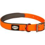 Duvoplus Explor South PVC Neon нашийник за кучета - Неон Оранжев, обиколка 30-45 см, ширина 15 мм, Белгия - 11097