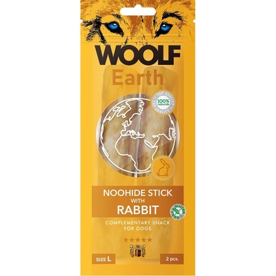 Woolf Earth Noohide Sticks with Rabbit L 85 g