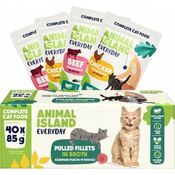 Animal Island Everyday Beef and chicken fillets in broth 40 x 85 g