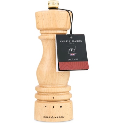 Мелничка за сол LONDON - 18 см. - цвят натурален - с механизъм за прецизност (Cole-&-Mason-H-233129)