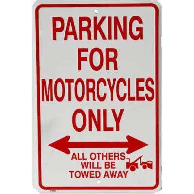 Desperate Enterprises, Inc Motorcycles Parking Only - plechová cedule, 20x30 cm SP80003