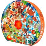 Hape Образователен пъзел за под, Hape, Каменна ера, 57.5 см, 100 части (H1638)