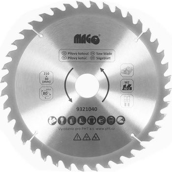 MAGG Pilový kotouč 210x2,9x30mm/40 zubů střídavě šikmé 9321040