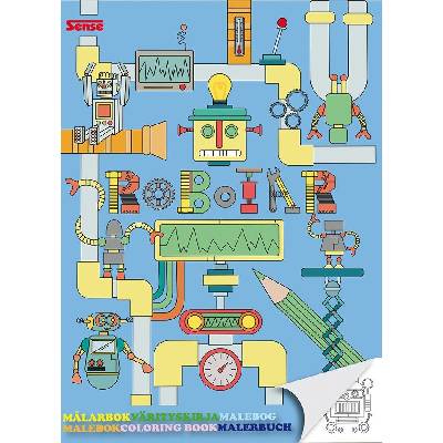 Sense Книжка за оцветяване Sense - Роботи (12189)