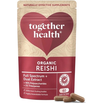 Together Health Reishi 800 mg organický extrakt z celé plodnice 60 kapslí
