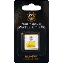 Mungyo Akvarelová barva v půlpánvičce 871 Cadmium yellow right