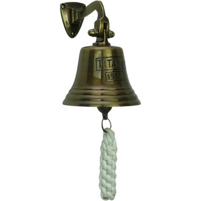 SOB Nábytek - Starožitný zvonek 10 cm Titanic mosaz - F0A2729W