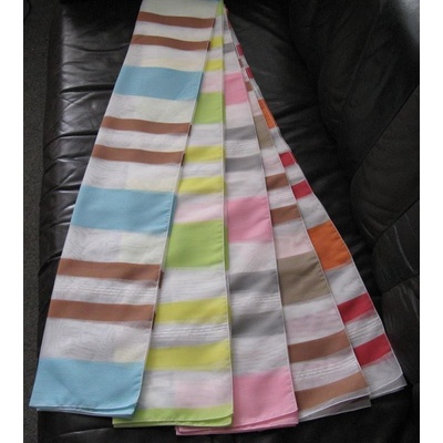 HOME WOHNIDEEN záclona metráž 28005 sirka 145 cm 98 hnedo modra (23,20 m)