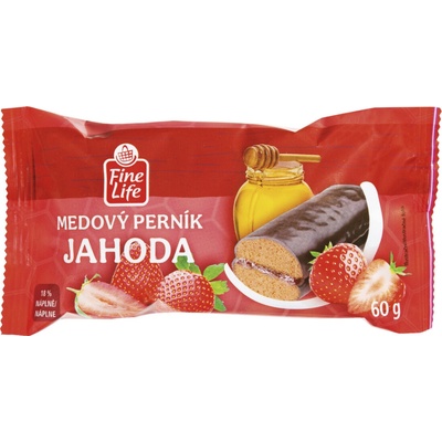 Fine Life Medový perník Jahoda 60 g