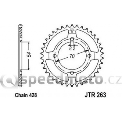 JT Sprockets JTR 263-40 | Zboží Auto