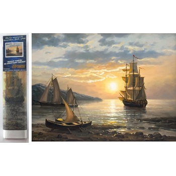 Image 1 of Norimpex - Puzzle Diamant painting: Sailboats II 30x40cm - 1 - 39 piese