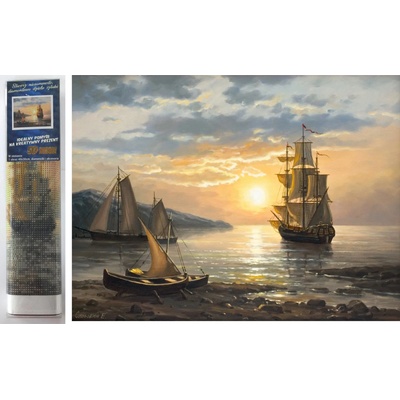 Norimpex - Puzzle Diamant painting: Sailboats II 30x40cm - 1 - 39 piese