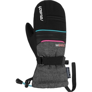 Reusch Детски ръкавици Reusch Kid's Kondor R-TEX XT Mitten Gloves - Black / Black Melange / Knockout Pink - размер 6, 5 (EU) (202-5932-0118)
